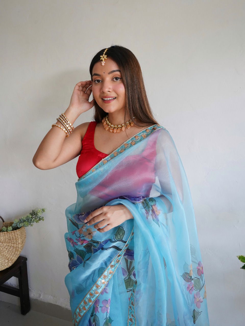Nilam 01 Fancy Organza Wholesale Party Wear Sarees Catalog
